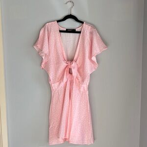 AGQT Pink Polka Dot Romper